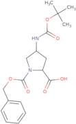 (2S,4S)-1-(Benzyloxycarbonyl)-4-(tert-butoxycarbonylamino)pyrrolidine-2-carboxylic acid