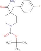 tert-Butyl 4-carbamoyl-4-(4-fluorobenzyl)piperidine-1-carboxylate