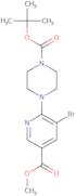 Tert-butyl 4-[3-bromo-5-(methoxycarbonyl)-2-pyridinyl]tetrahydro-1(2H)-pyrazinecarboxylate
