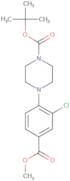 Methyl 4-(4-Boc-1-piperazinyl)-3-chlorobenzoate