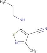 3-Methyl-5-(propylamino)-1,2-thiazole-4-carbonitrile