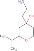 4-(2-Aminoethyl)-2-(propan-2-yl)oxan-4-ol