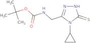 Tert-Butyl ((4-cyclopropyl-5-thioxo-4,5-dihydro-1H-1,2,4-triazol-3-yl)methyl)carbamate
