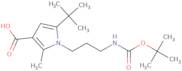 1-(3-Aminoprop-1-yl)-5-(tert-butyl)-2-methyl-1H-pyrrole-3-carboxylic acid, 1-BOC protected