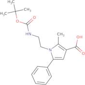 1-(N-tert-Butoxycarbonylaminoethyl)-2-methyl-5-phenylpyrrole-3-carboxylic acid