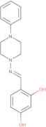 4-[[(4-Phenyl-1-piperazinyl)imino]methyl]-1,3-benzenediol