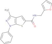 N-(Furan-2-ylmethyl)-3-methyl-1-phenyl-1H-thieno[2,3-c]pyrazole-5-carboxamide