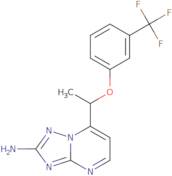 7-[1-[3-(Trifluoromethyl)phenoxy]ethyl][1,2,4]triazolo[1,5-a]pyrimidin-2-amine