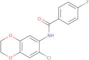 N-(7-Chloro-2,3-dihydro-1,4-benzodioxin-6-yl)-4-fluorobenzamide