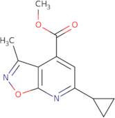 Methyl 6-cyclopropyl-3-methylisoxazolo[5,4-b]pyridine-4-carboxylate