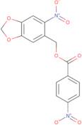 (6-Nitro-1,3-benzodioxol-5-yl)methyl 4-nitrobenzenecarboxylate