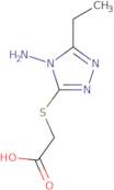 (4-Amino-5-ethyl-4H-[1,2,4]triazol-3-ylsulfanyl)-acetic acid