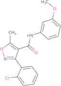 (3-(2-chlorophenyl)-5-methylisoxazol-4-yl)-N-(3-methoxyphenyl)formamide