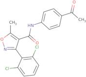 N-(4-Acetylphenyl)-3-(2,6-dichlorophenyl)-5-methyl-4-isoxazolecarboxamide