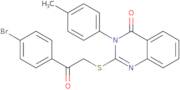 2-{[2-(4-Bromophenyl)-2-oxoethyl]sulfanyl}-3-(4-methylphenyl)-3,4-dihydroquinazolin-4-one