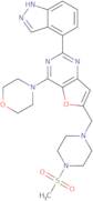 4-{6-[(4-Methanesulfonylpiperazin-1-yl)methyl]-4-(morpholin-4-yl)furo[3,2-d]pyrimidin-2-yl}-1H-ind…