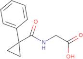 2-[(1-Phenylcyclopropyl)formamido]acetic acid