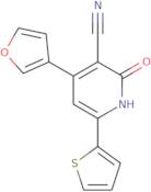 4-(Furan-3-yl)-2-oxo-6-(thiophen-2-yl)-1,2-dihydropyridine-3-carbonitrile