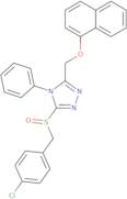 4-Chlorobenzyl 5-[(1-naphthyloxy)methyl]-4-phenyl-4H-1,2,4-triazol-3-yl sulfoxide