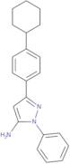 3-(4-Cyclohexylphenyl)-1-phenyl-1H-pyrazol-5-amine