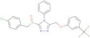 4-Chlorobenzyl 4-phenyl-5-{[3-(trifluoromethyl)phenoxy]methyl}-4H-1,2,4-triazol-3-yl sulfoxide