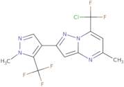 7-[Chloro(difluoro)methyl]-5-methyl-2-[1-methyl-5-(trifluoromethyl)pyrazol-4-yl]pyrazolo[1,5-a]pyr…