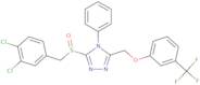 3-[(3,4-Dichlorobenzyl)sulfinyl]-4-phenyl-5-{[3-(trifluoromethyl)phenoxy]methyl}-4H-1,2,4-triazole