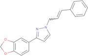 3-(1,3-Benzodioxol-5-yl)-1-(3-phenylprop-2-enyl)pyrazole