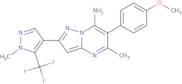 6-(4-Methoxyphenyl)-5-methyl-2-[1-methyl-5-(trifluoromethyl)pyrazol-4-yl]pyrazolo[1,5-a]pyrimidin-…