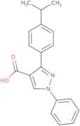 1-Phenyl-3-[4-(propan-2-yl)phenyl]-1H-pyrazole-4-carboxylic acid