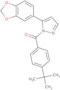 [5-(1,3-Benzodioxol-5-yl)-1H-pyrazol-1-yl][4-(tert-butyl)phenyl]methanone