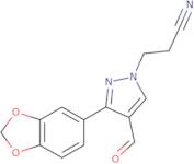 3-[3-(1,3-Benzodioxol-5-yl)-4-formyl-1H-pyrazol-1-yl]propanenitrile