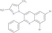 6,8-Dibromo-3-(3,5-dimethyl-1H-pyrazol-1-yl)-2-phenylquinoline