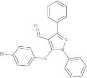 5-[(4-Bromophenyl)sulfanyl]-1,3-diphenyl-1H-pyrazole-4-carbaldehyde