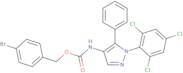 4-Bromobenzyl N-[5-phenyl-1-(2,4,6-trichlorophenyl)-1H-pyrazol-4-yl]carbamate