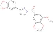 [3-(1,3-Benzodioxol-5-yl)-1H-pyrazol-1-yl](3,4,5-trimethoxyphenyl)methanone