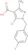 5-Chloro-1-[(4-fluorophenyl)methyl]-3-methyl-1H-pyrazole-4-carboxylic acid