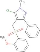 5-Chloro-4-{[(2-methoxyphenyl)sulfonyl]methyl}-1-methyl-3-phenyl-1H-pyrazole