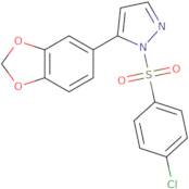 5-(1,3-Benzodioxol-5-yl)-1-[(4-chlorophenyl)sulfonyl]-1H-pyrazole