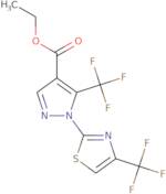 Ethyl 5-(trifluoromethyl)-1-[4-(trifluoromethyl)-1,3-thiazol-2-yl]-1H-pyrazole-4-carboxylate