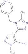 1-Methyl-4-[5-methyl-4-(4-pyridinylmethyl)-4H-1,2,4-triazol-3-yl]-1H-pyrazol-5-amine