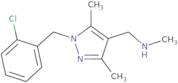 ({1-[(2-Chlorophenyl)methyl]-3,5-dimethyl-1H-pyrazol-4-yl}methyl)(methyl)amine