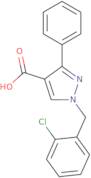 1-[(2-Chlorophenyl)methyl]-3-phenyl-1H-pyrazole-4-carboxylic acid