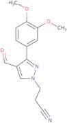 3-[3-(3,4-Dimethoxyphenyl)-4-formyl-1H-pyrazol-1-yl]propanenitrile