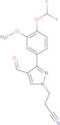 3-{3-[4-(Difluoromethoxy)-3-methoxyphenyl]-4-formyl-1H-pyrazol-1-yl}propanenitrile