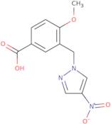 4-Methoxy-3-[(4-nitro-1H-pyrazol-1-yl)methyl]benzoic acid