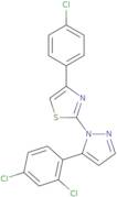 4-(4-Chlorophenyl)-2-[5-(2,4-dichlorophenyl)-1H-pyrazol-1-yl]-1,3-thiazole