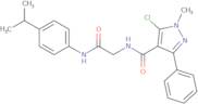 5-Chloro-N-[2-(4-isopropylanilino)-2-oxoethyl]-1-methyl-3-phenyl-1H-pyrazole-4-carboxamide