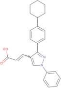 (E)-3-[3-(4-Cyclohexylphenyl)-1-phenyl-1H-pyrazol-4-yl]-2-propenoic acid