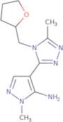 1-Methyl-4-[5-methyl-4-(tetrahydro-2-furanylmethyl)-4H-1,2,4-triazol-3-yl]-1H-pyrazol-5-amine